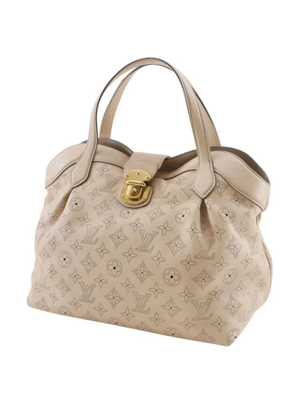Louis Vuitton Sealth PM Monogram Mahina Opal Beige Ar1101 Handbag - Picture 2 of 10